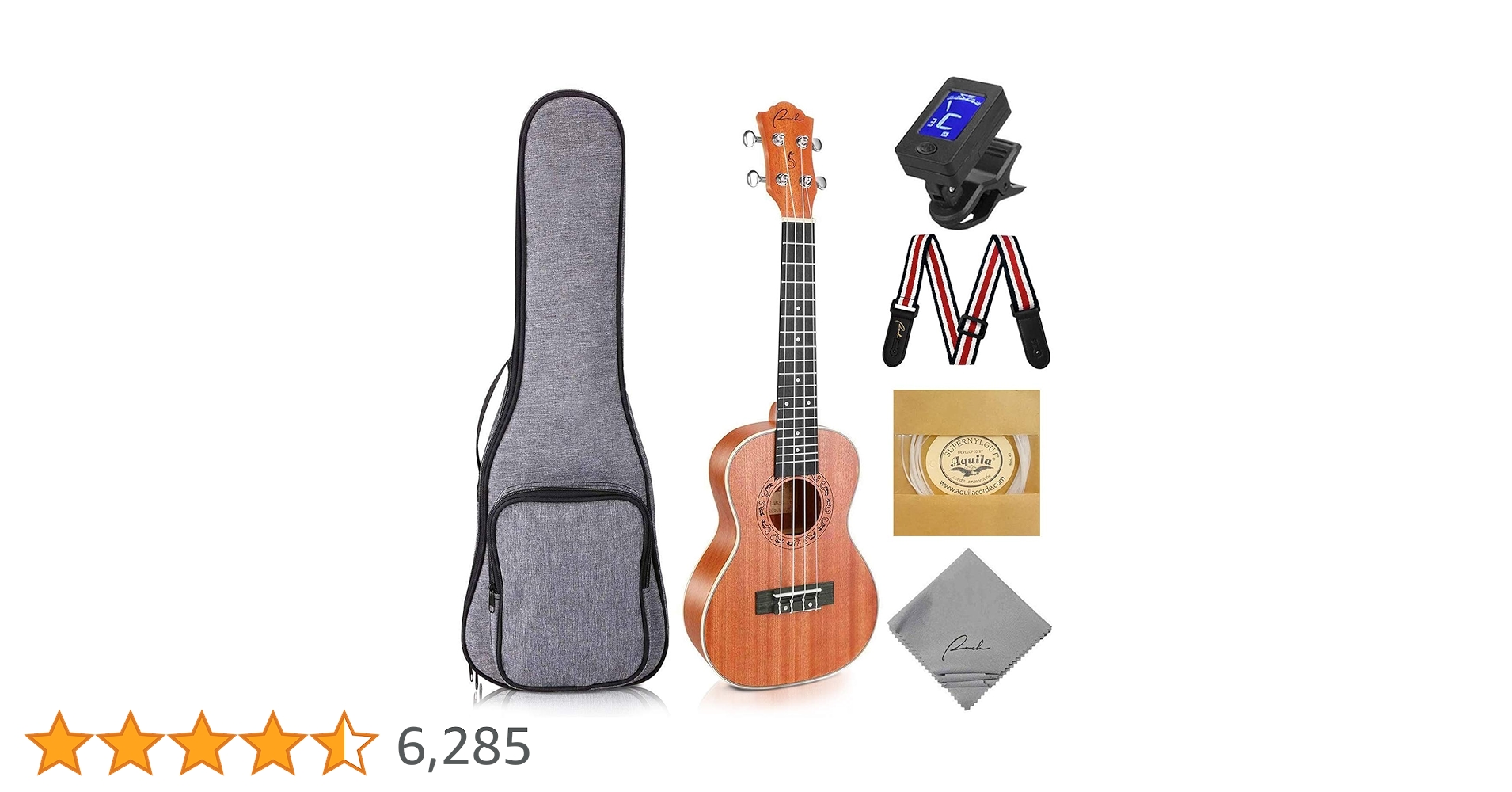 【M2658-96-62】ウクレレ　23インチ　初心者セット 本体　新品 Amazon.co.jp: ウクレレ 23インチ 初心者セット 本体 BO2Y